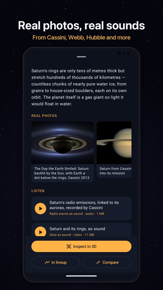 An object with its facts and real photos